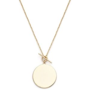 Melanie Auld Toggle Gold Pendant Necklace